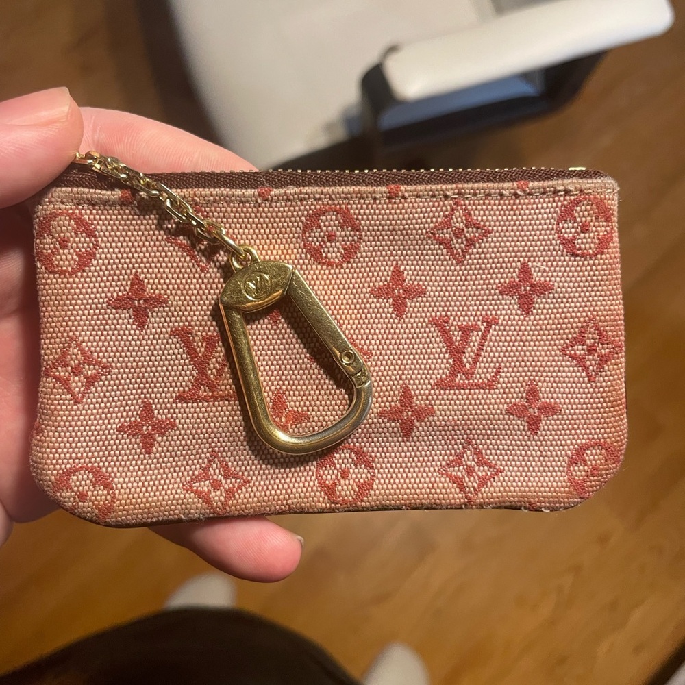 Louis Vuitton red Monogram Key Pouch